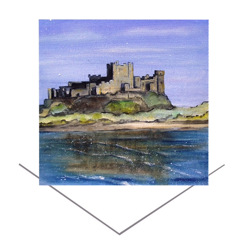 Bamburgh Castle Greeting Card